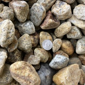Brown round rocks