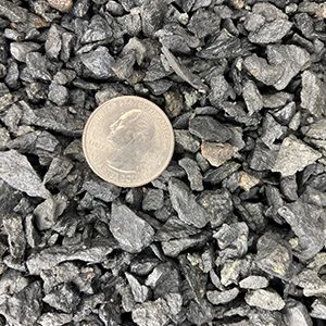 This stone is a crushed bluestone. It is generally used for base materials for paver, patio stone or flagstone. It can also be placed in garden beds or around fire pits as a decorative ground cover.
